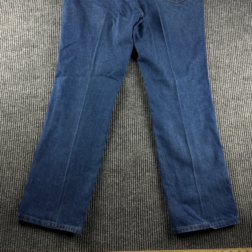 Wrangler 936PWD Cowboy Cut Slim Fit Jeans Mens 36x30 Indigo Blue Made in USA